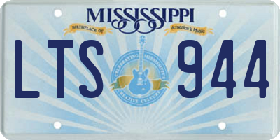 MS license plate LTS944