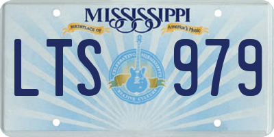 MS license plate LTS979