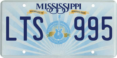 MS license plate LTS995