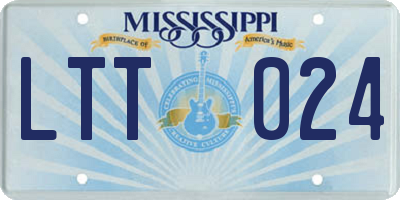 MS license plate LTT024