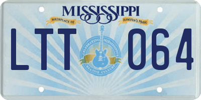 MS license plate LTT064