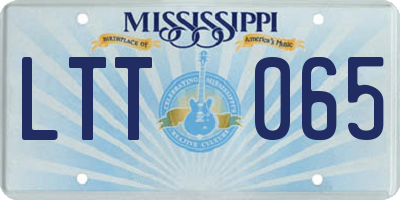 MS license plate LTT065