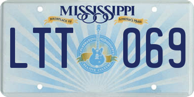 MS license plate LTT069