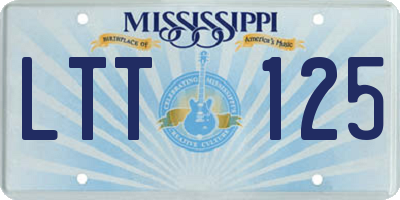 MS license plate LTT125