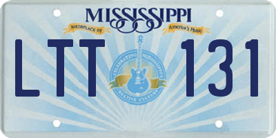 MS license plate LTT131