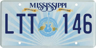 MS license plate LTT146