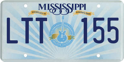 MS license plate LTT155