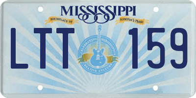 MS license plate LTT159