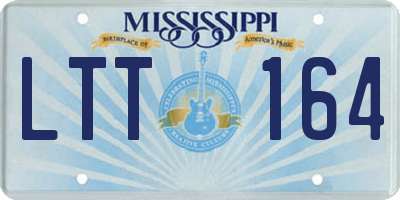 MS license plate LTT164