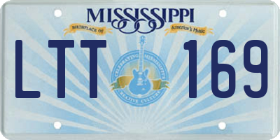 MS license plate LTT169
