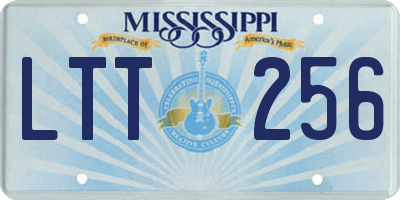 MS license plate LTT256
