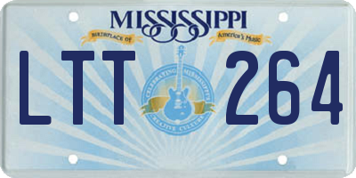 MS license plate LTT264