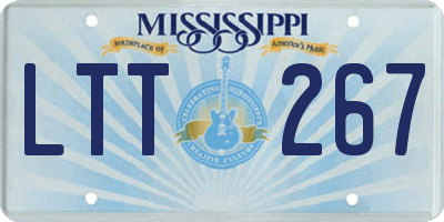MS license plate LTT267
