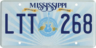 MS license plate LTT268