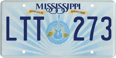 MS license plate LTT273