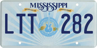 MS license plate LTT282