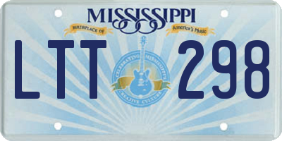 MS license plate LTT298