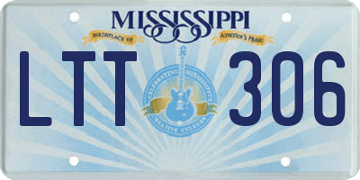 MS license plate LTT306