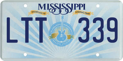 MS license plate LTT339