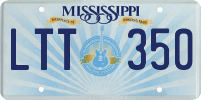MS license plate LTT350