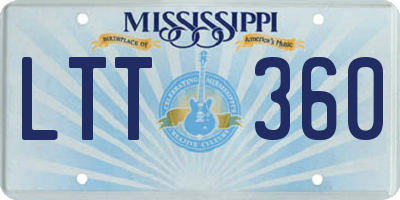 MS license plate LTT360