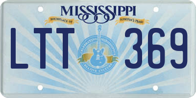 MS license plate LTT369