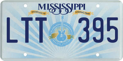 MS license plate LTT395