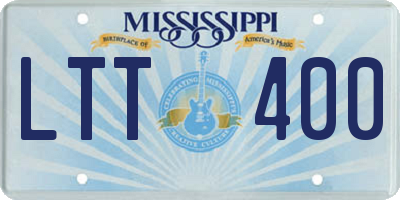 MS license plate LTT400