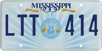 MS license plate LTT414