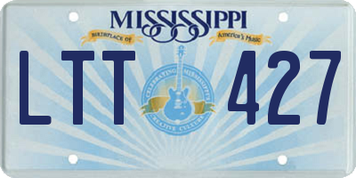 MS license plate LTT427