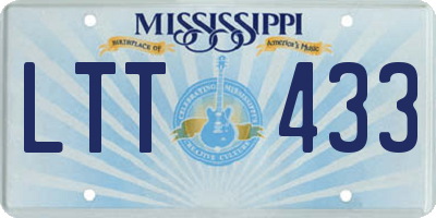MS license plate LTT433