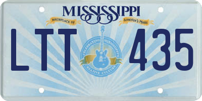 MS license plate LTT435
