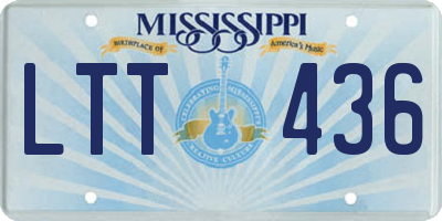 MS license plate LTT436