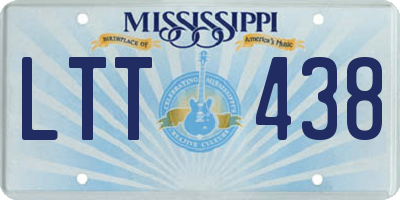 MS license plate LTT438