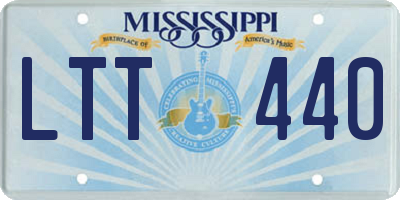 MS license plate LTT440