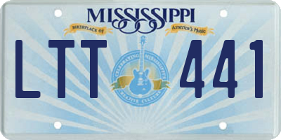 MS license plate LTT441