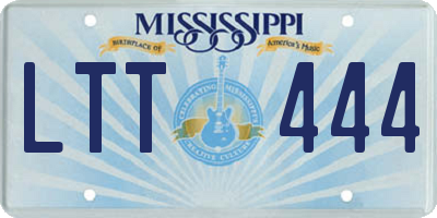MS license plate LTT444