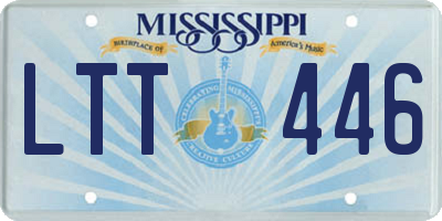 MS license plate LTT446