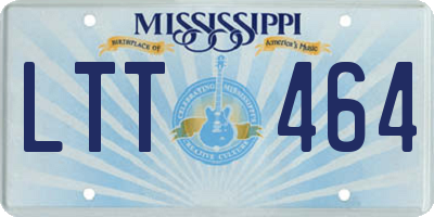 MS license plate LTT464