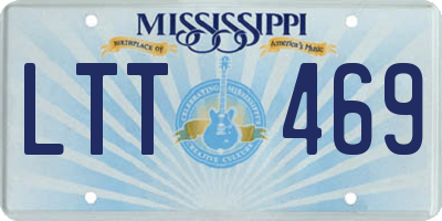 MS license plate LTT469