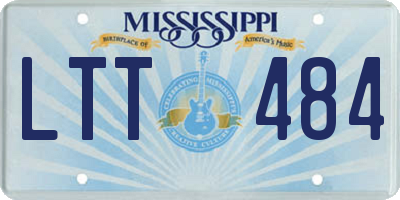 MS license plate LTT484