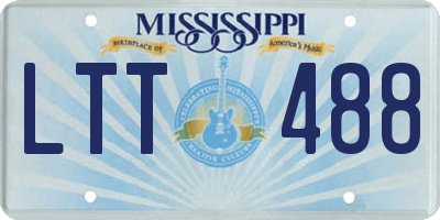 MS license plate LTT488