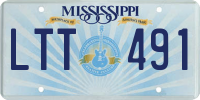 MS license plate LTT491
