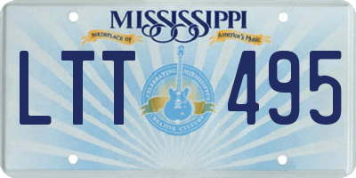 MS license plate LTT495