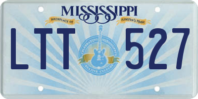 MS license plate LTT527