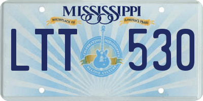 MS license plate LTT530