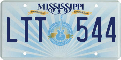 MS license plate LTT544