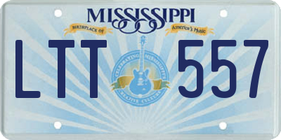 MS license plate LTT557