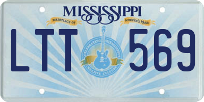 MS license plate LTT569