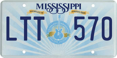 MS license plate LTT570